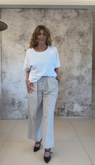 T-shirt Over con fiocco sul dietro