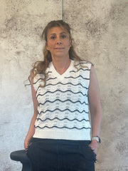 Gilet in maglia lavorata