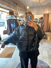 Piumino a Cappa Donna in Nylon Imbottito